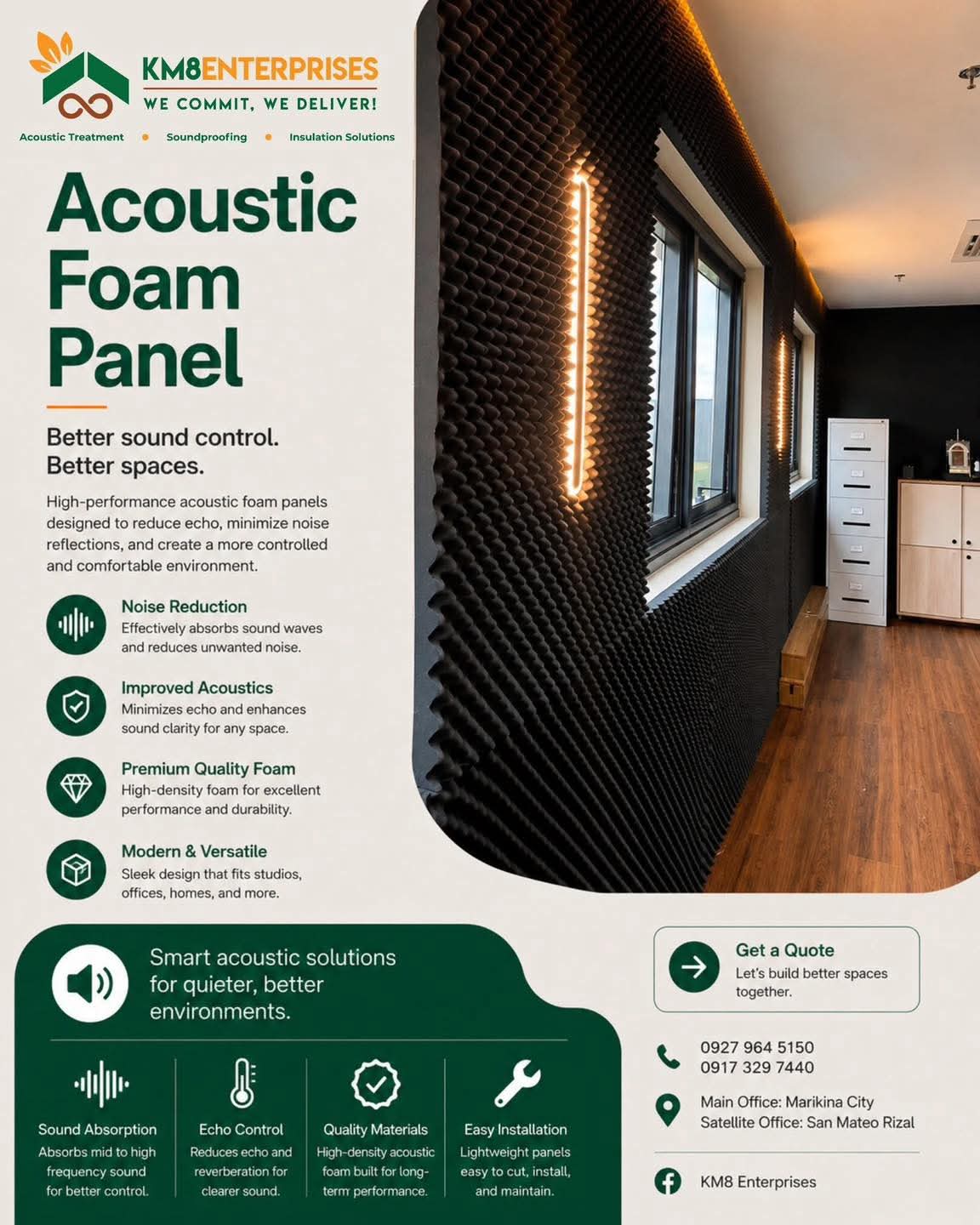 Acoustic Foam Install Nepal